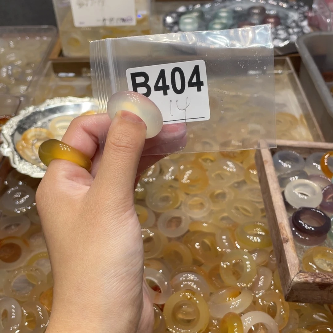玛瑙/玉髓未镶嵌戒指404