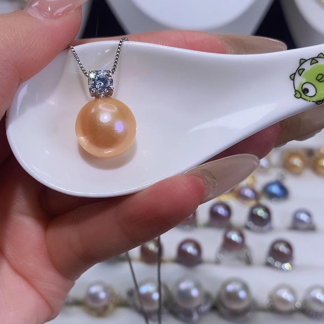 淡水珍珠颈饰银S925镶嵌