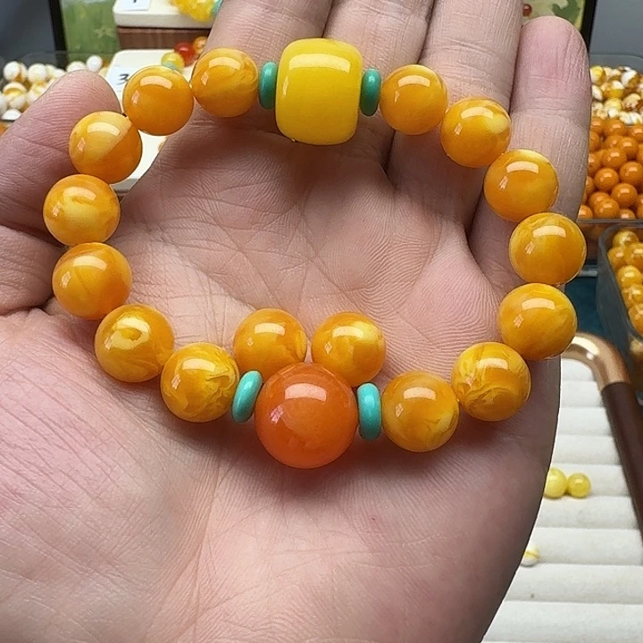 亳***情非金属精品老蜡色素串搭配一条
