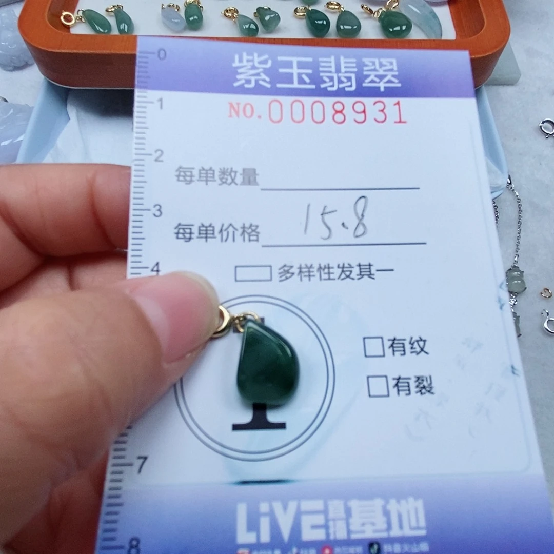 颈饰未镶嵌翡翠冰透随行