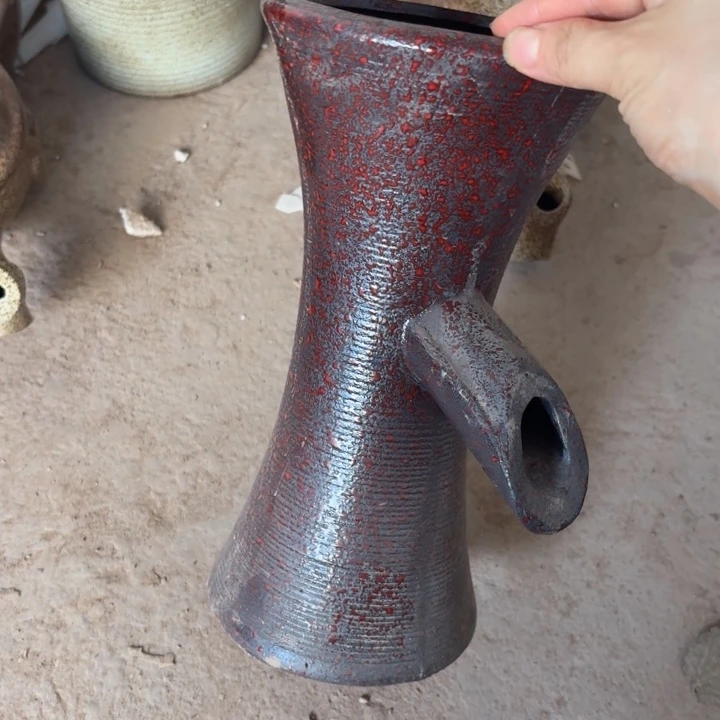 紫砂花盆口径13/25进水口1.5微瑕