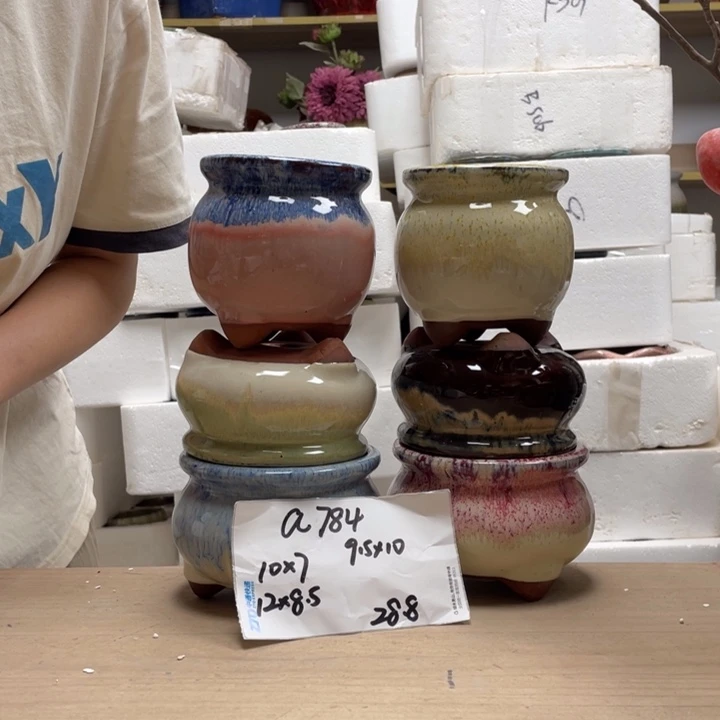 粗陶多肉花盆微瑕784