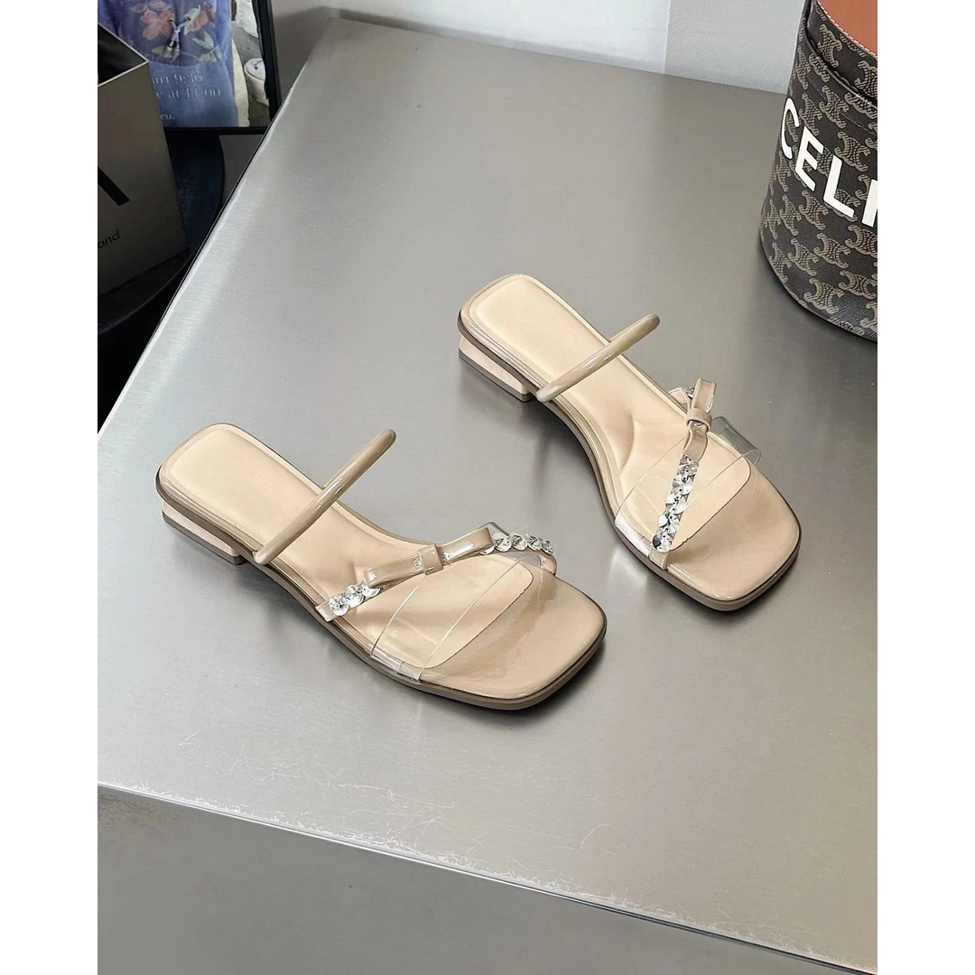 『简约U』简约设计款显瘦百搭时尚凉鞋106-1