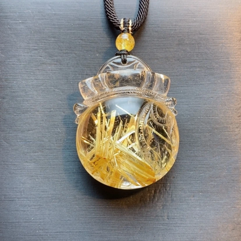 【闪购商品】未镶嵌颈饰发晶天然钛晶福袋吊坠