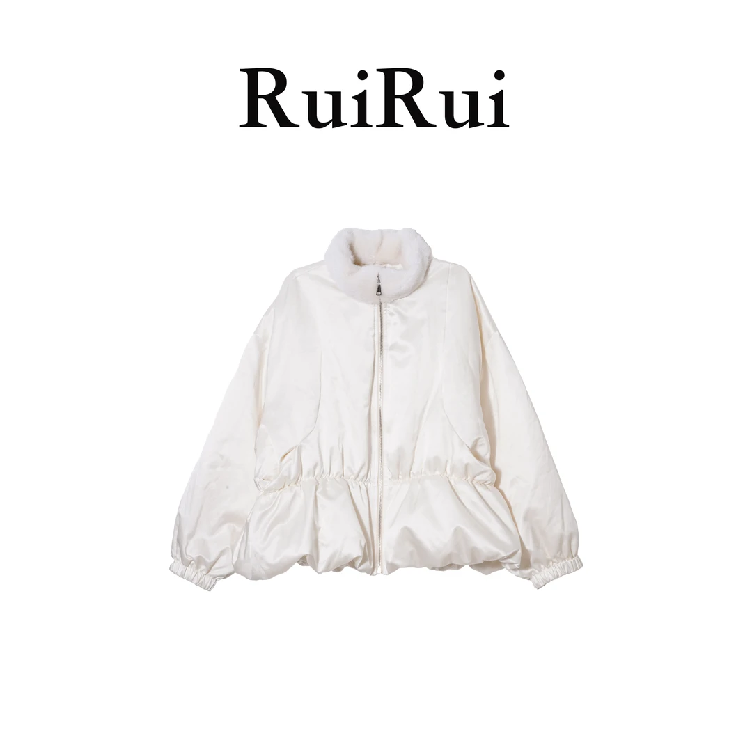 RUIRUI瑞25厚款女保暖立领冬季短款常规款拉链款羽绒服SY1492R