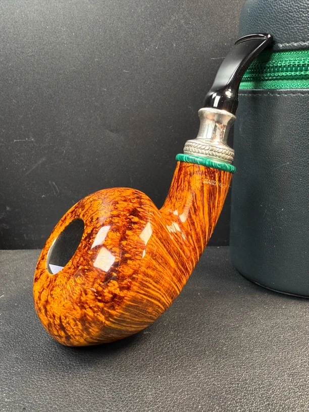 丹麦吉普森典藏5石楠木烟斗（内径21.6 斗深32.5长137）