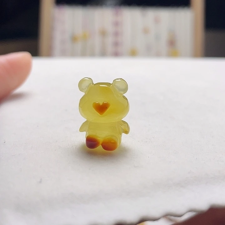 蜜蜡未镶嵌裸石蜜蜡小熊
