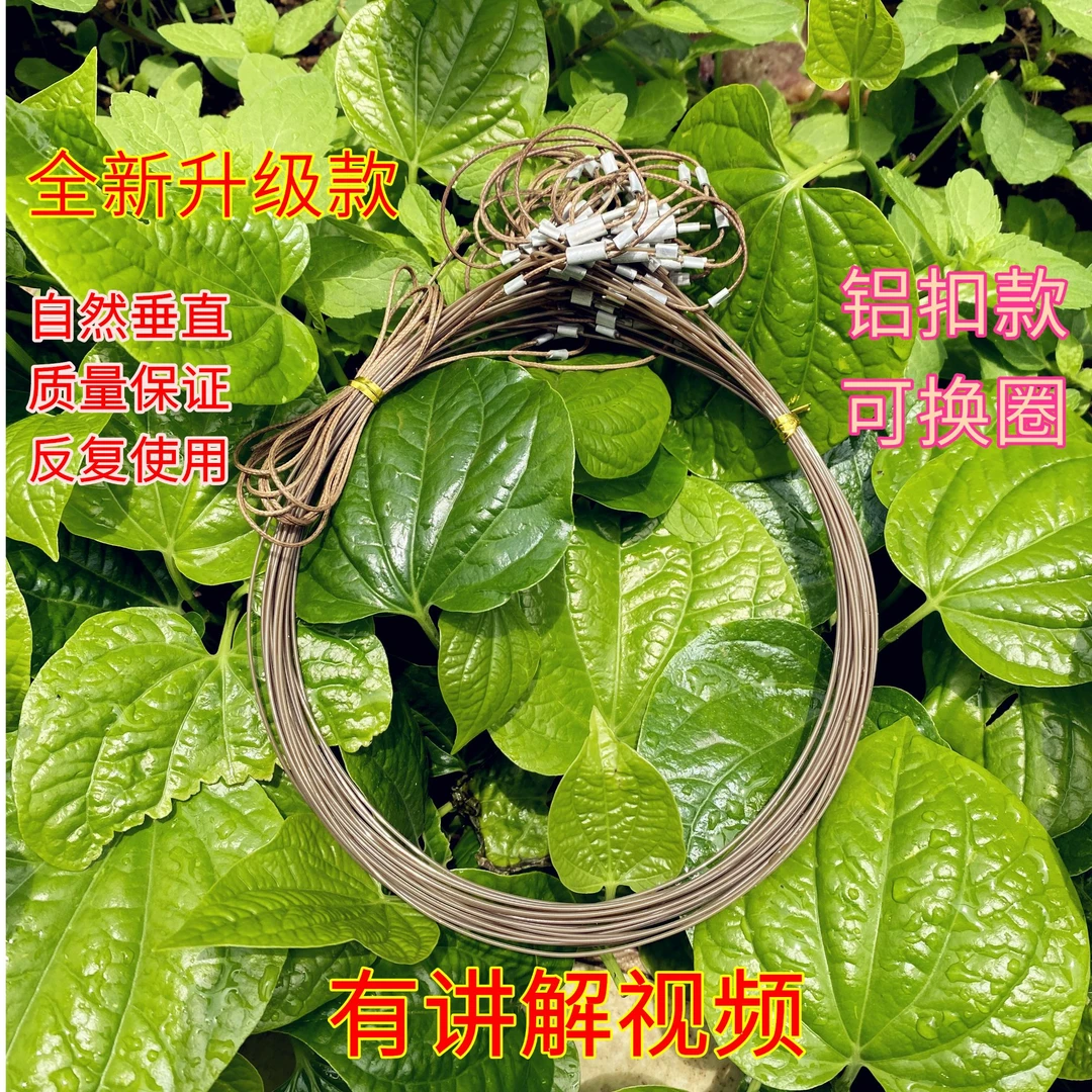 2025新款家用手工哑光铝扣编织鱼线户外枯草色大号鱼线绳子