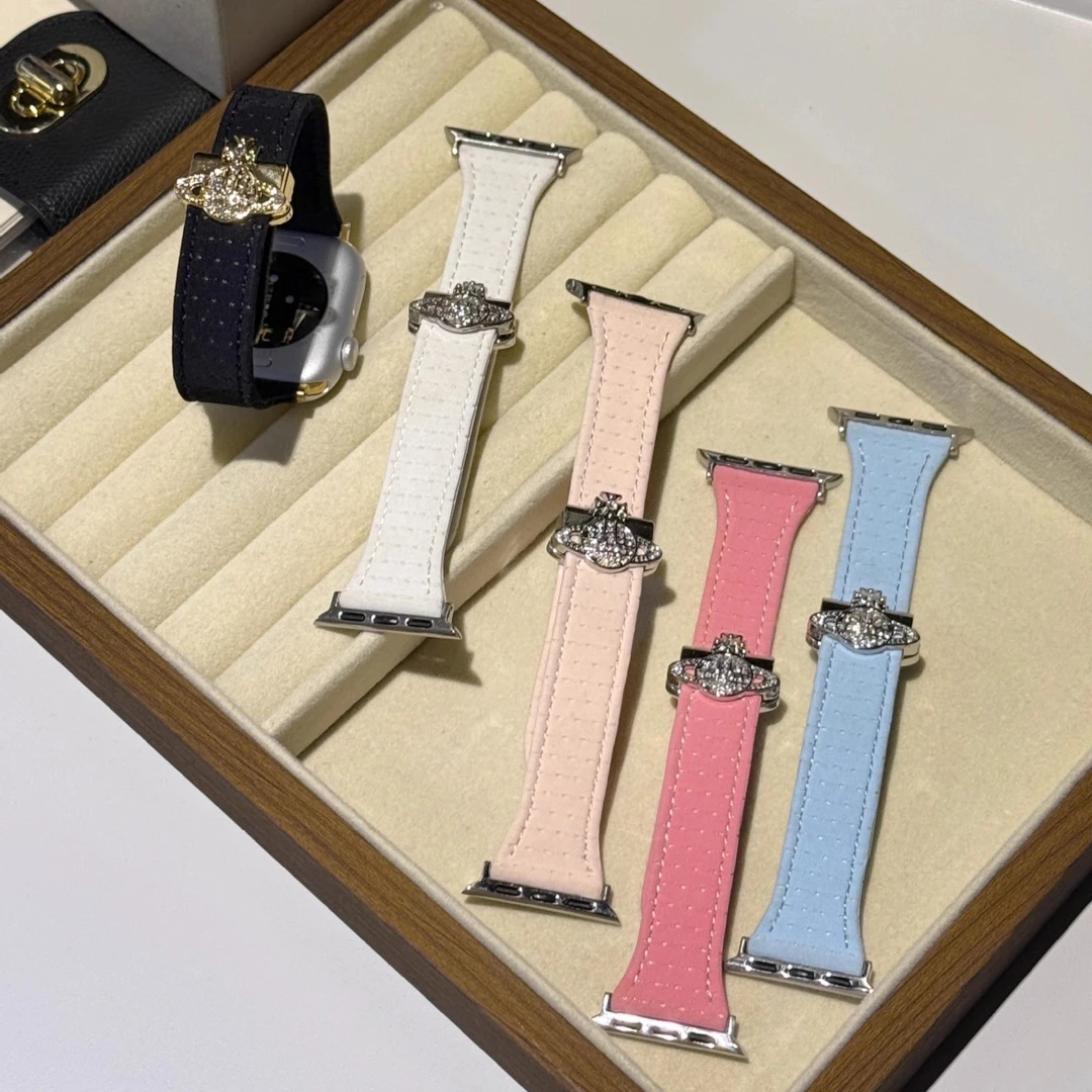 适用S10苹果手表applewatchS11高级西太后磁吸iwatchS8皮质S9表带