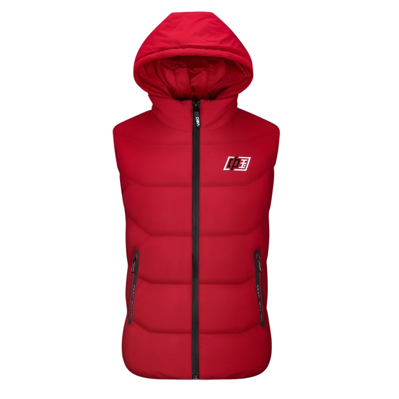 冬季运动棉马甲字母刺绣防风保暖情侣款亲子马甲休闲运动百搭夹克