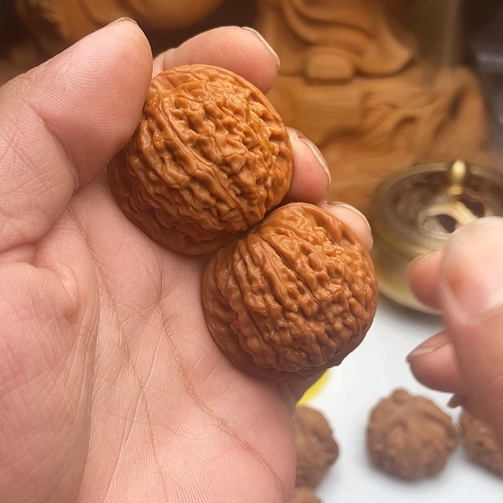 简***乐文玩核桃吊坠莲花