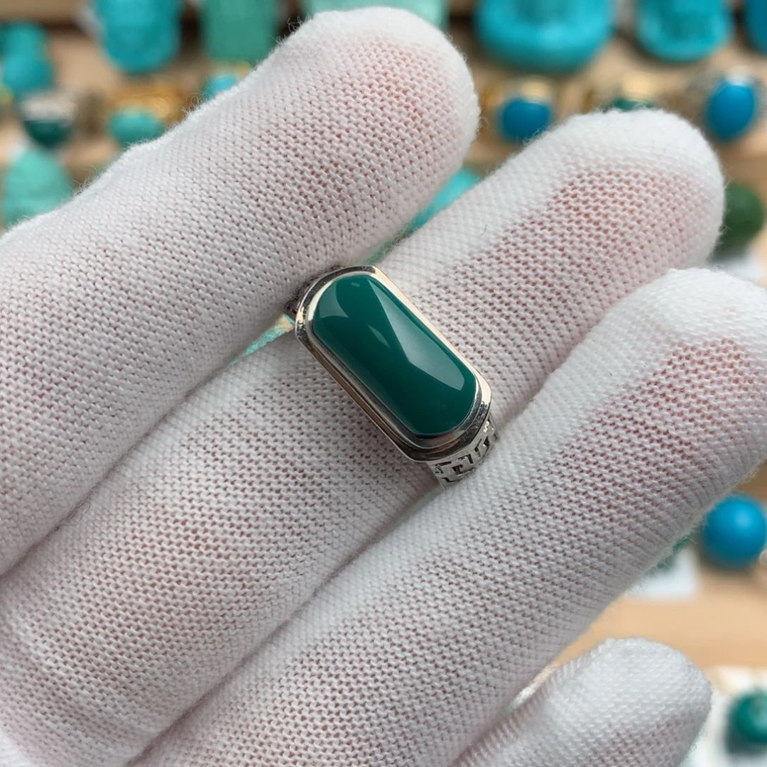 绿松石配饰银S925镶嵌