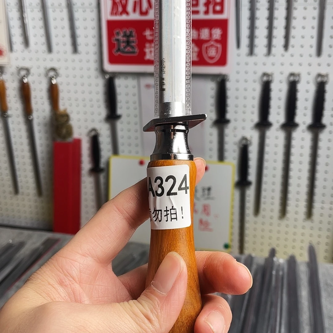 微瑕疵12寸超细纹分体式花梨木手柄——324