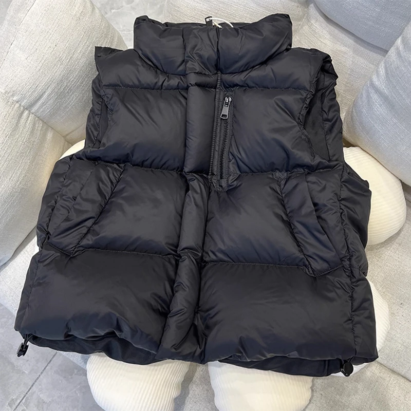 儿童棉马甲男女童装加厚立领坎肩小孩秋冬季中大童校服棉背心外穿