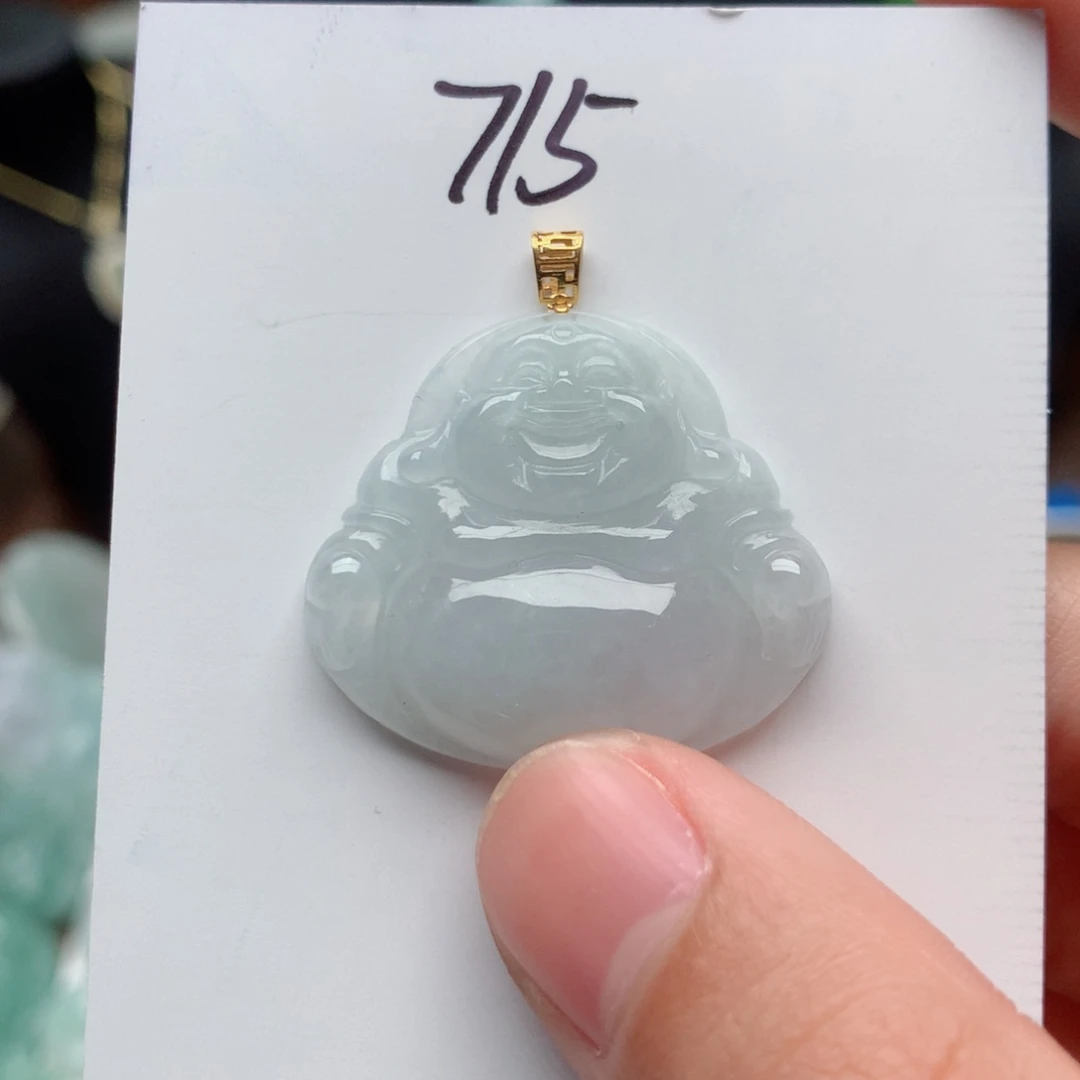 翡翠颈饰18K金镶嵌↠**?吊坠