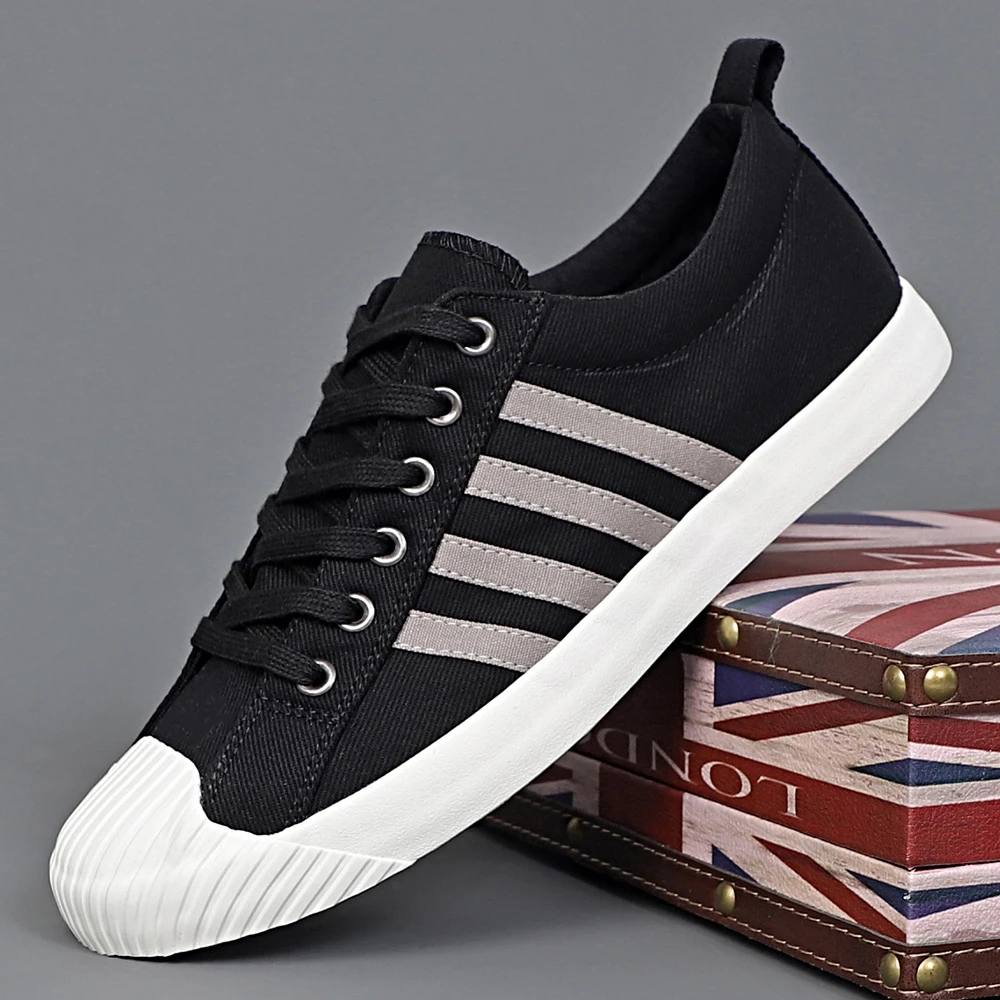 男士25-35岁春季休闲透气帆布鞋防汗舒适百搭网红男士帆布鞋#016