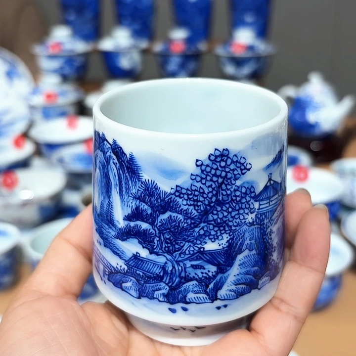 景德镇纯手工手绘转转杯