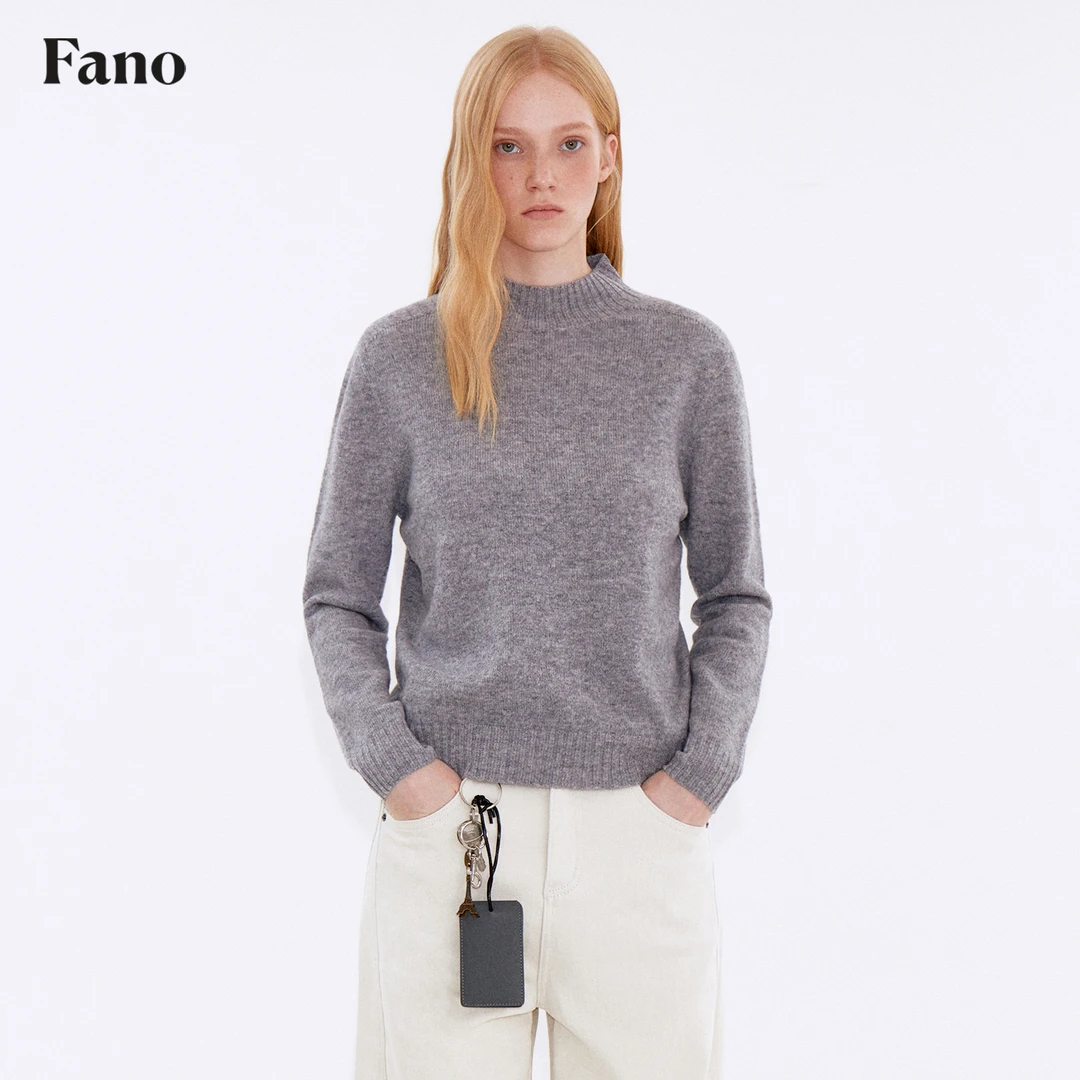 11.28上新 100%绵羊毛 长期主义 百搭基础半高领宽松毛衣FD25S134