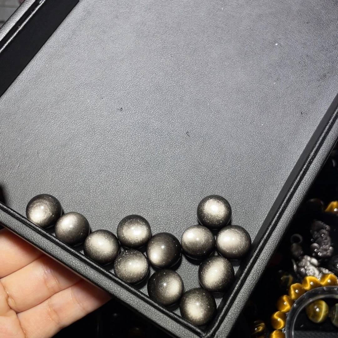 黑曜岩未镶嵌手链