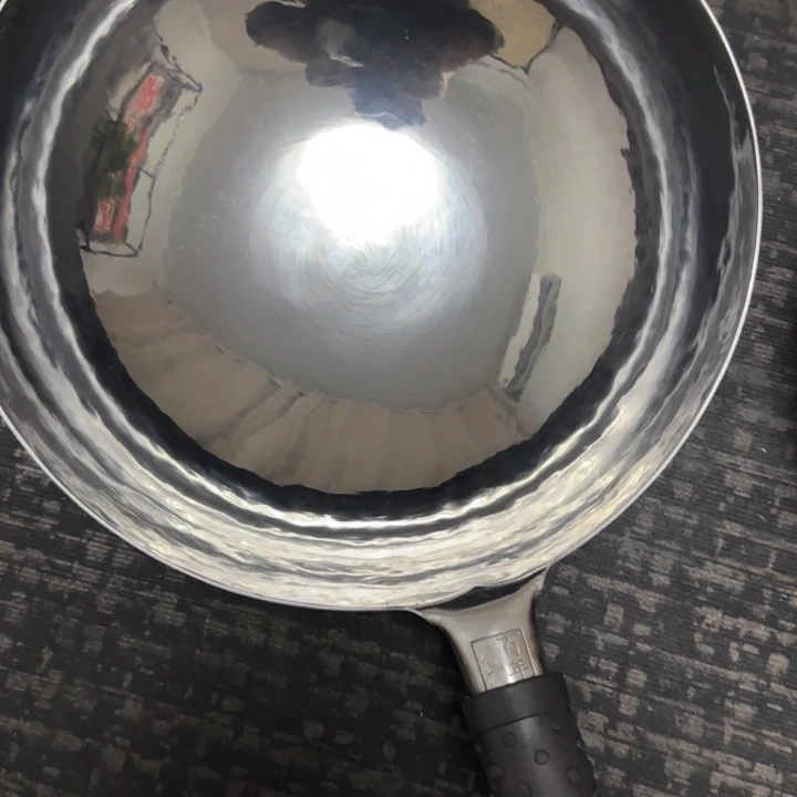 独***行熟铁手工锻打铁锅36