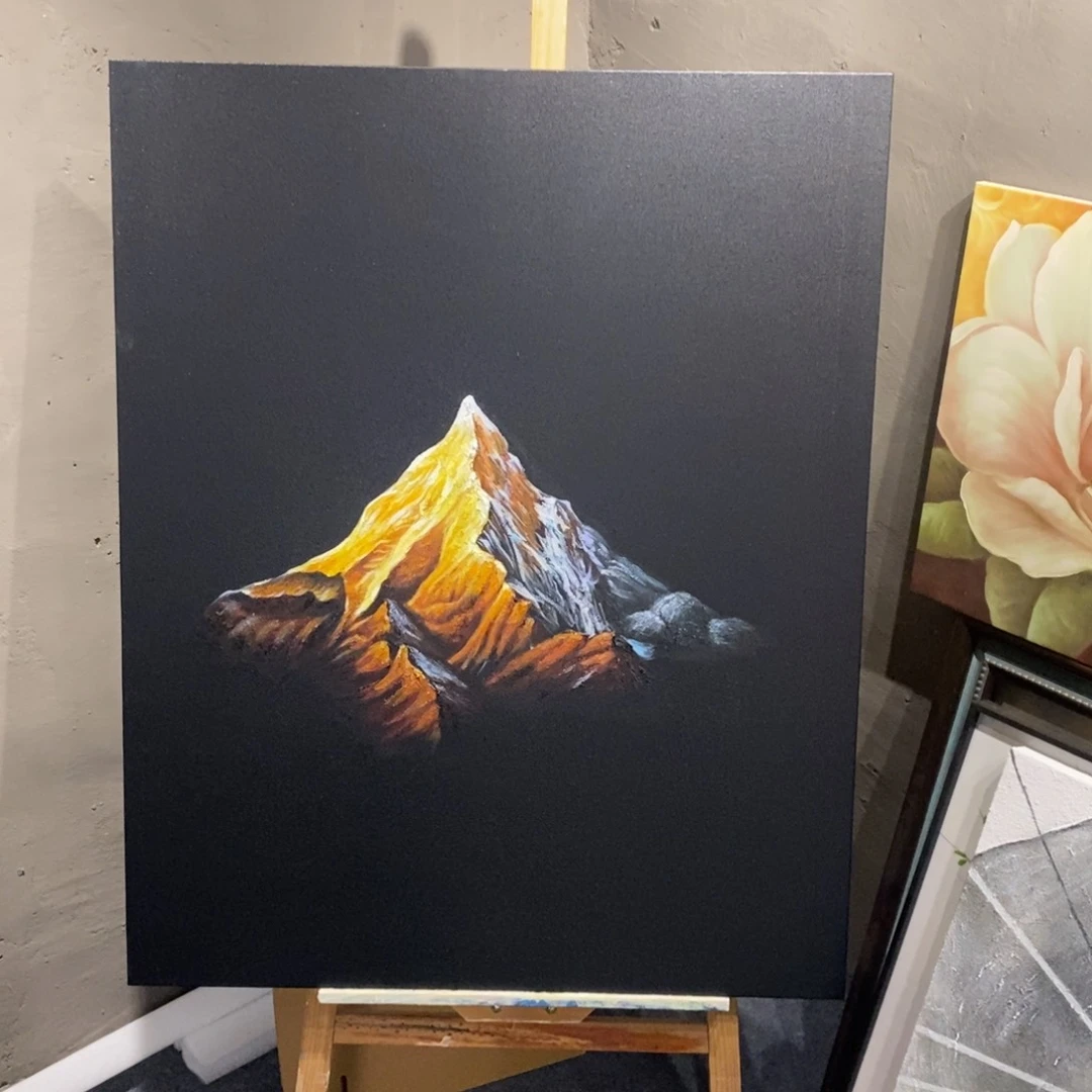 竖款逆光金山 800*1100