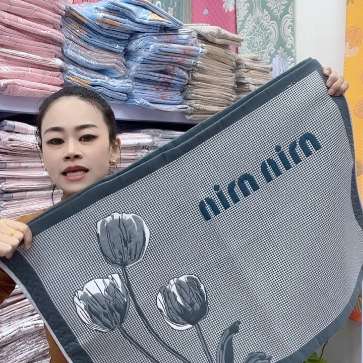 棉灰色郁金香纯棉