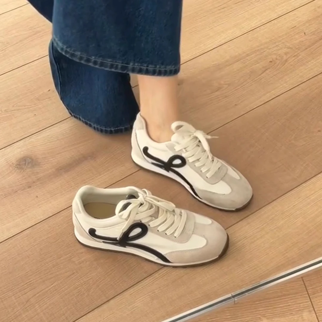 杨幂同款超软新款复古夏季德训鞋女内增高休闲板鞋运动阿甘鞋