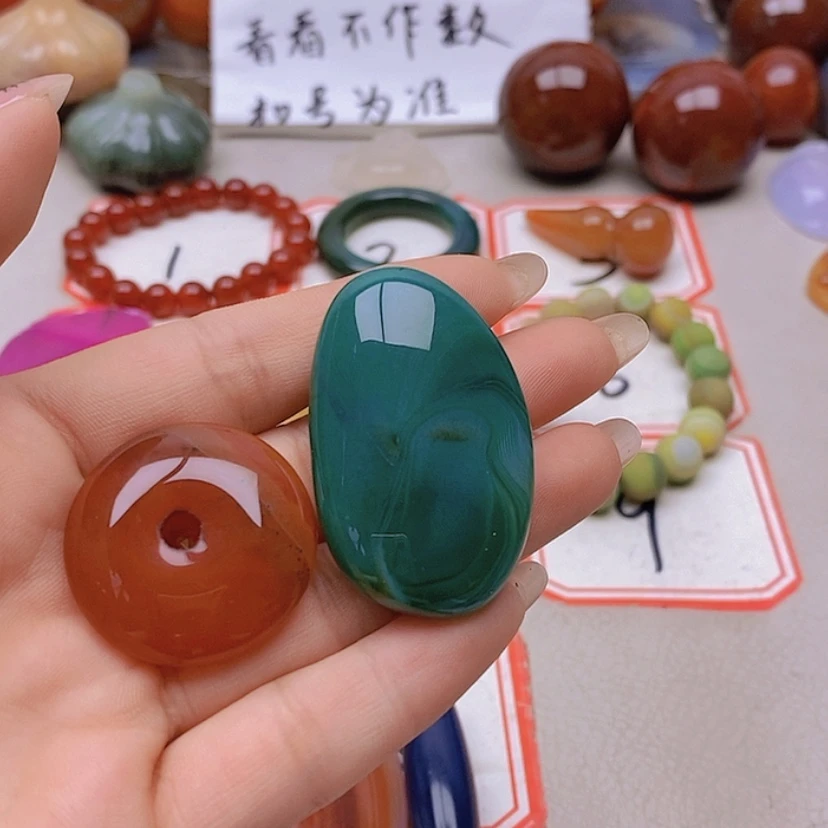 【闪购商品】未镶嵌玛瑙/玉髓珠宝半成品老*V