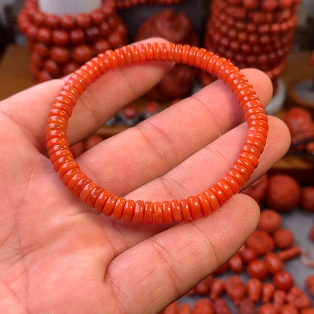 【闪购商品】南红玛瑙瓦西精工药片单圈卡6➕未镶嵌