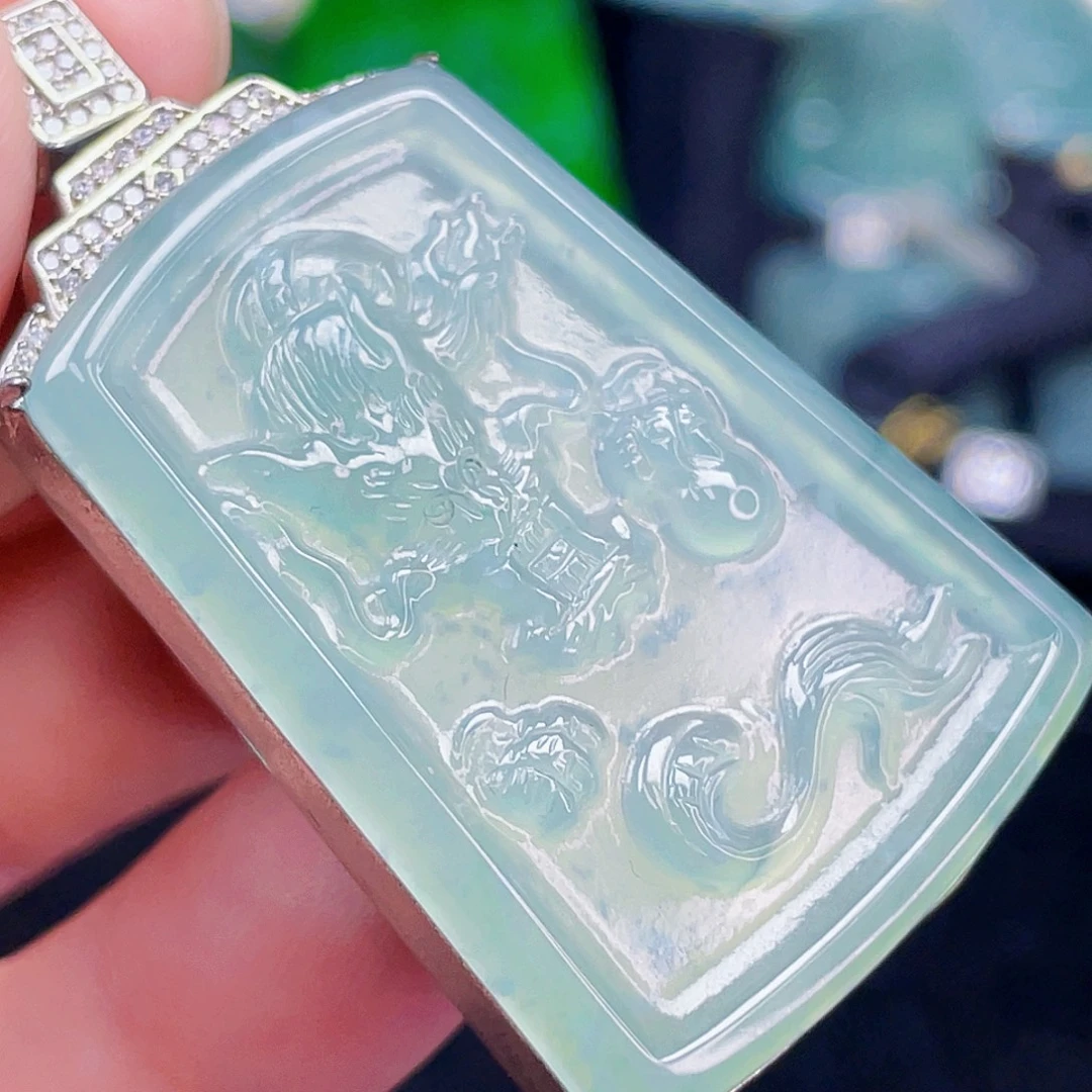 翡翠未镶嵌颈饰850