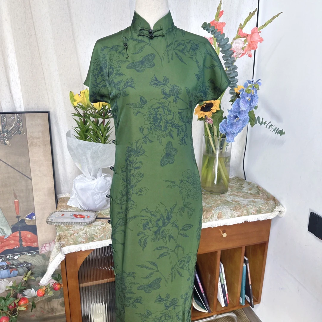 【墨】缃喜新中式提花旗袍高端夏季旗袍古风古韵中国风旗袍