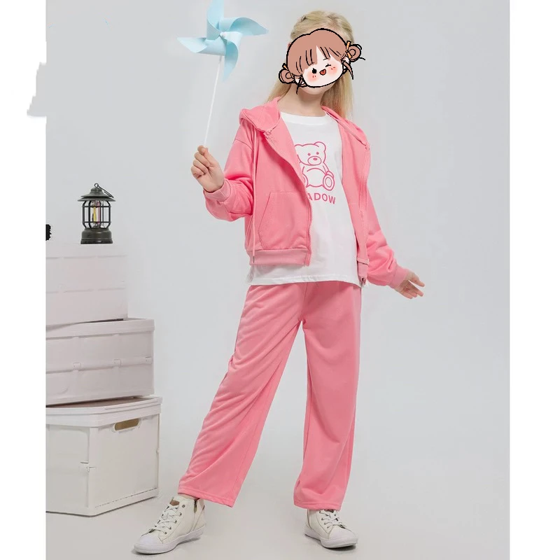 653哈哈家女童春秋休闲运动套装特价