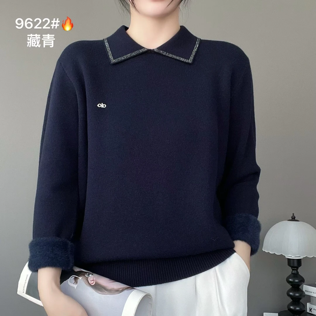 妈妈秋冬半高领宽松保暖显瘦洋气打底中年女装针织上衣