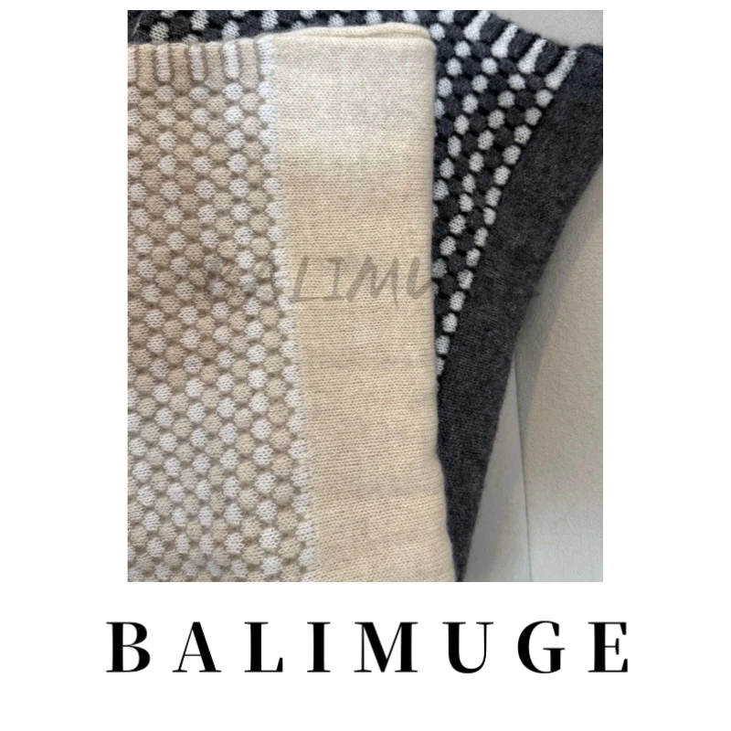 【经典华夫格围巾冬季】100%纯山羊绒华夫格经典百搭围巾2467