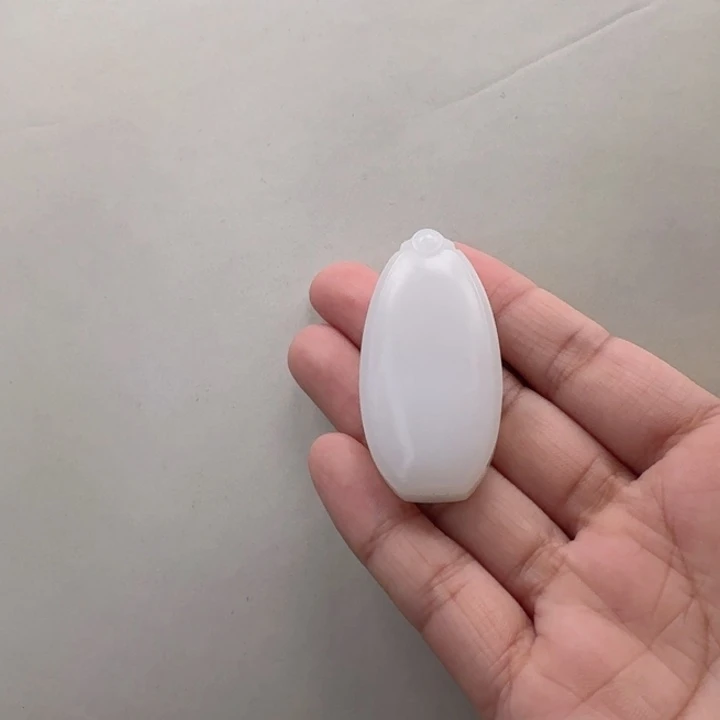 和田玉白玉无事牌未镶嵌悦*