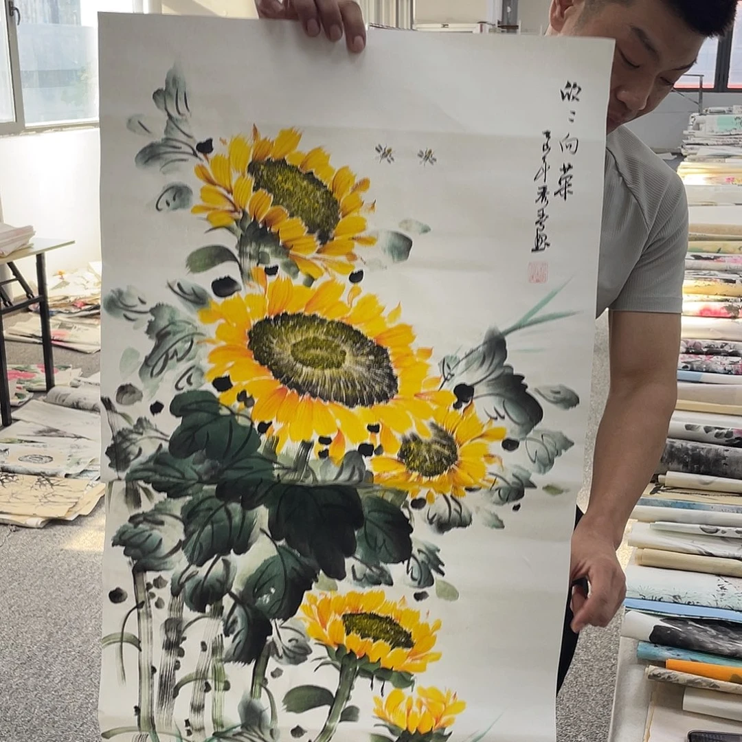 国画纯手绘字画宣纸