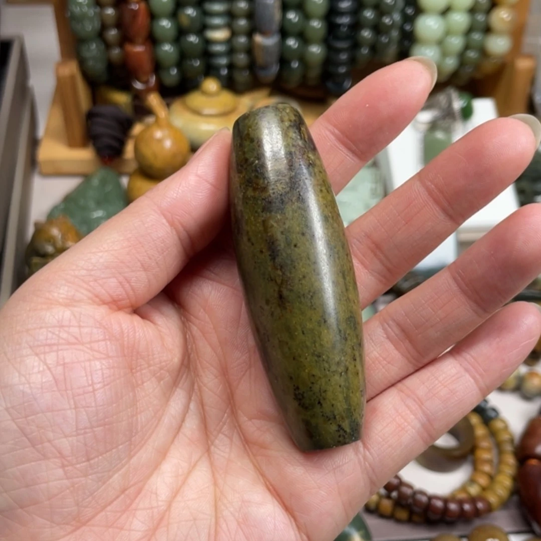 【闪购商品】岫岩河磨玉（透闪石质玉）手把件未镶嵌
