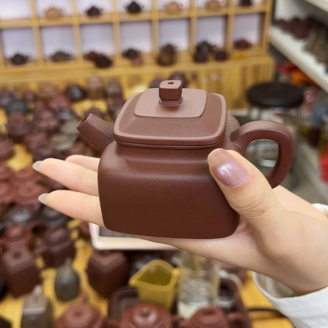 茶壶紫砂紫砂壶四方德钟160cc