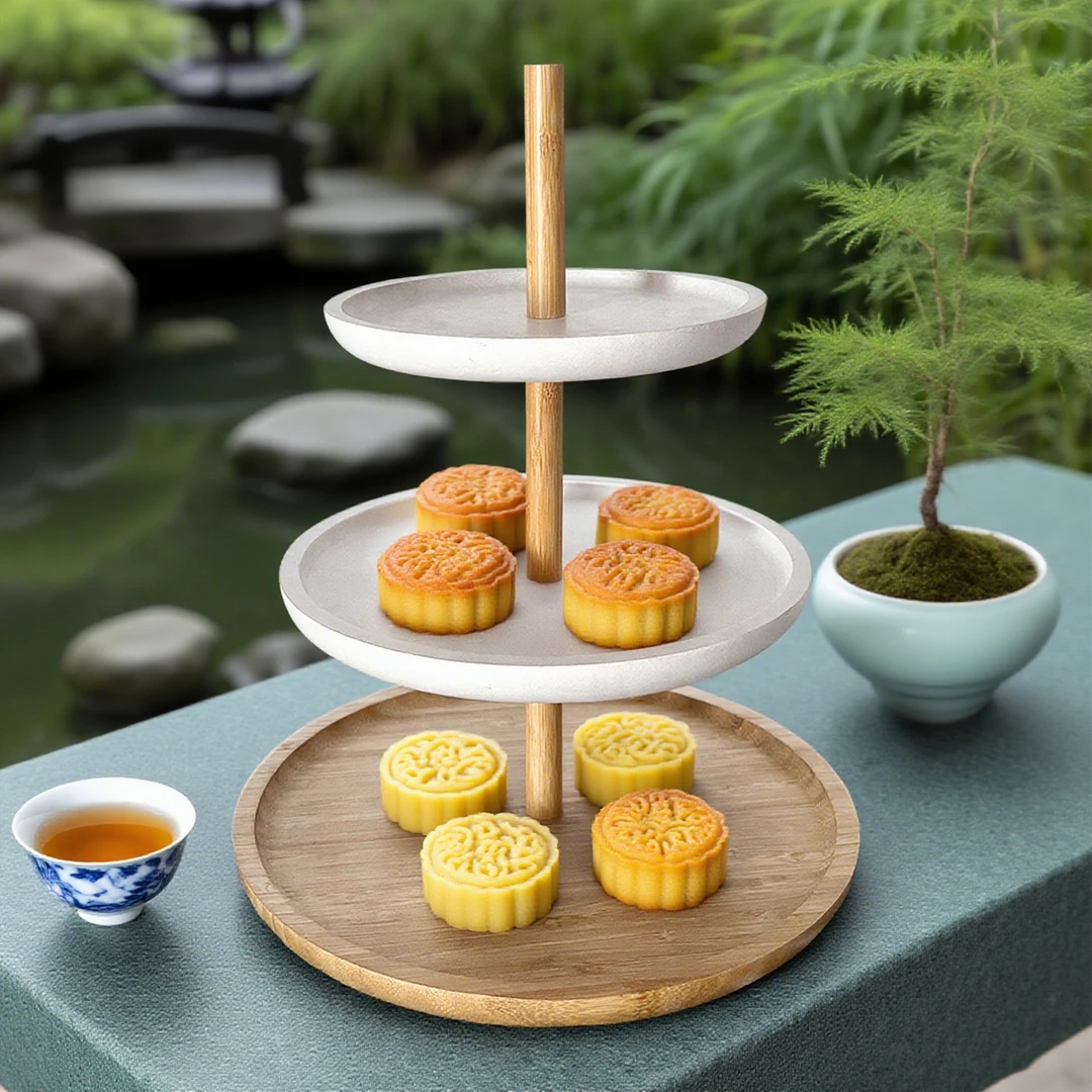 多层立式串盘下午茶冷餐茶歇台自助餐水果小蛋糕前台架子双层三层