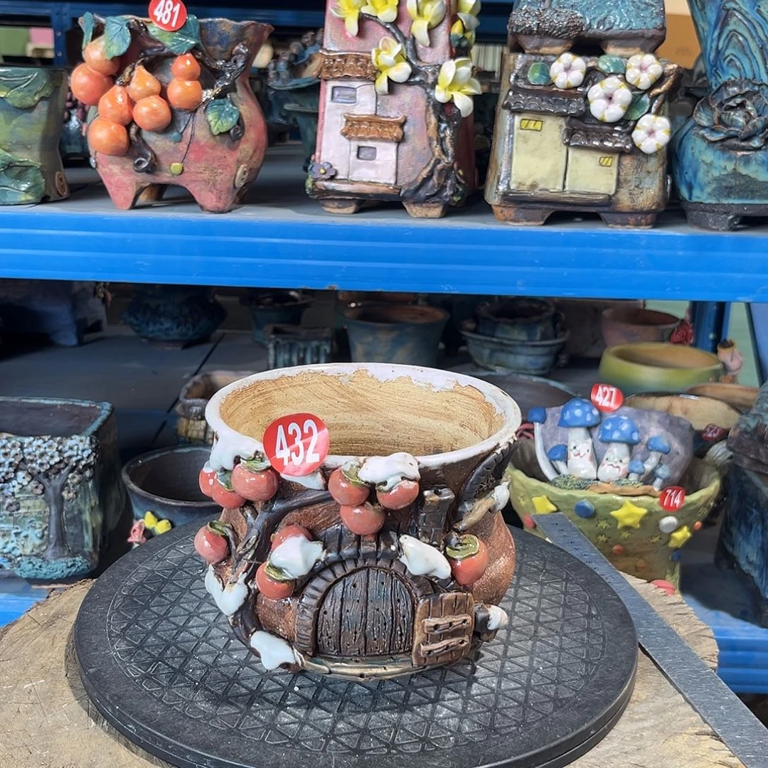 微瑕432 号陶然花器手工花盆