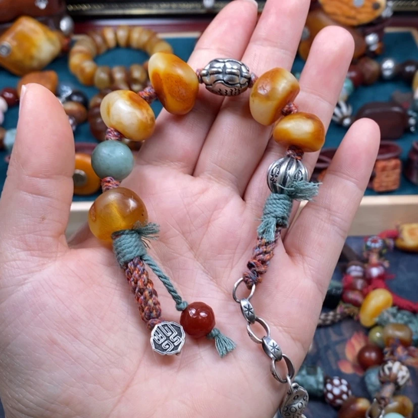 【闪购商品】蜜蜡手链未镶嵌曼*贝手链