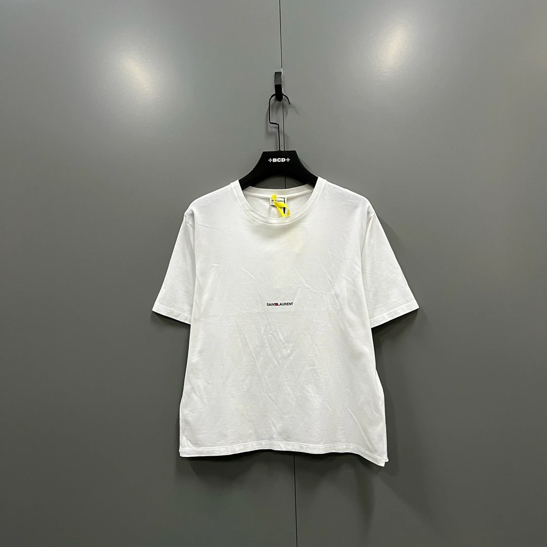 (ll) Saint Laurent slp 白色小logo印花短袖 M码/95新/ki302768