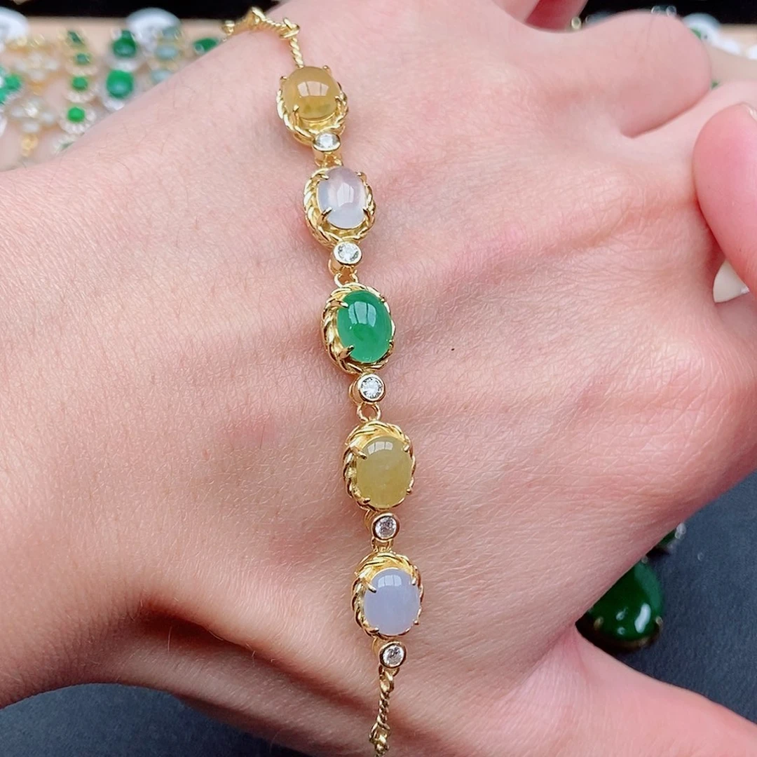 翡翠银S925镶嵌戒指