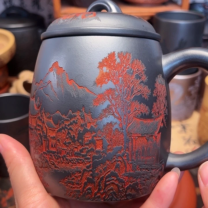 紫砂茶杯宜兴紫砂茶杯正品