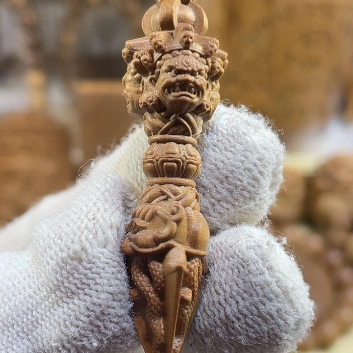 手串/手链檀香木老山檀香金刚杵湘工精品