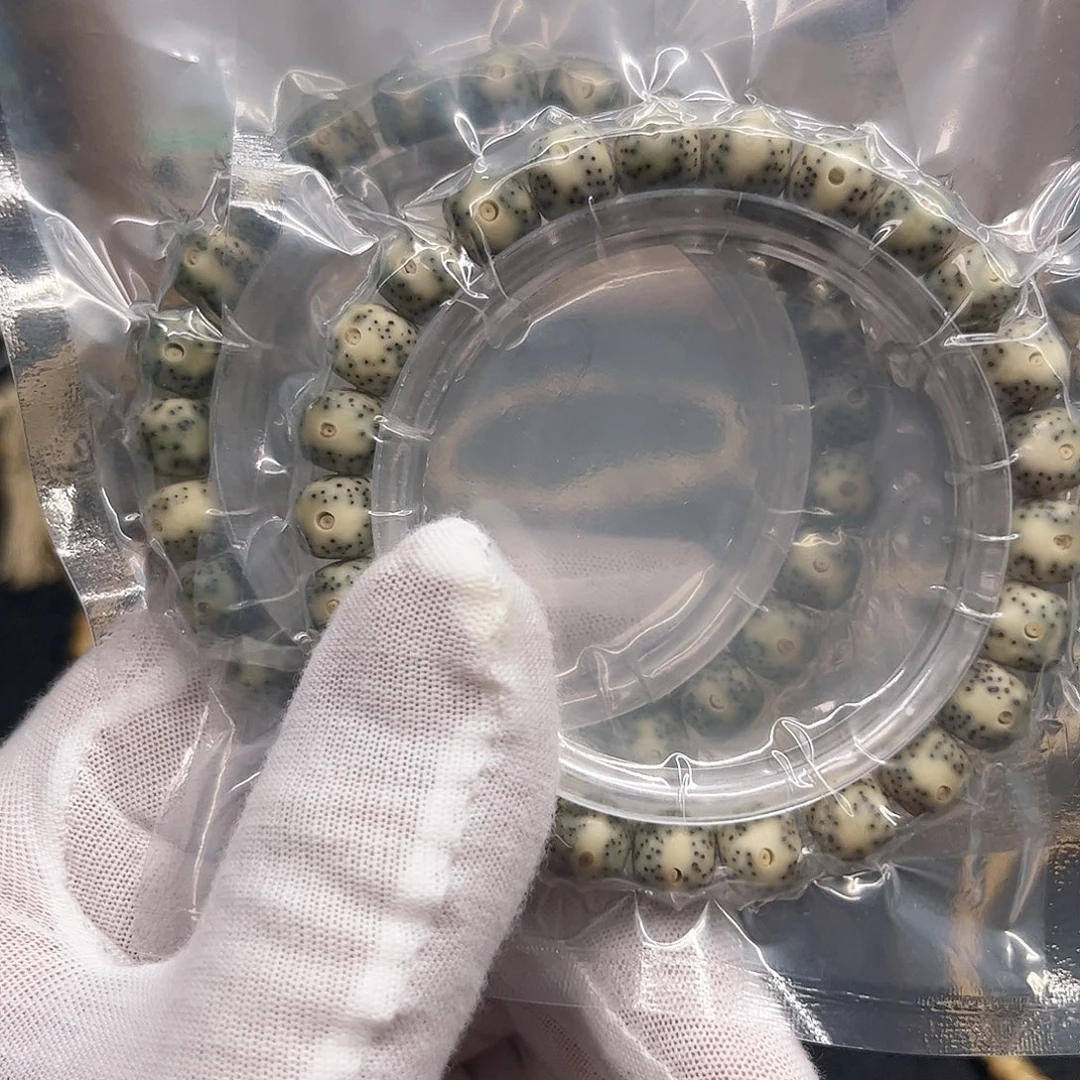 手串星月菩提9✖️8青花瓷 大眼睛 石玉料 单圈
