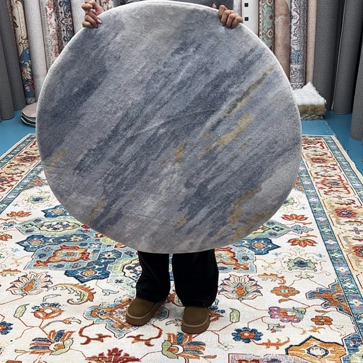 混纺加厚棉布底仿羊绒直径一米圆全新特价福利