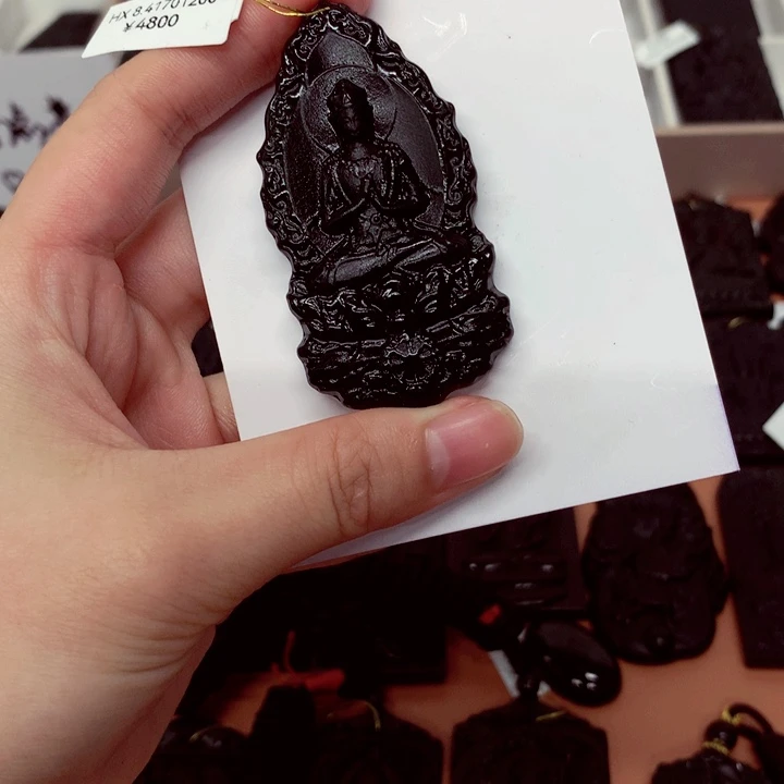 天然缅料a货钢琴黑特色题材挂件