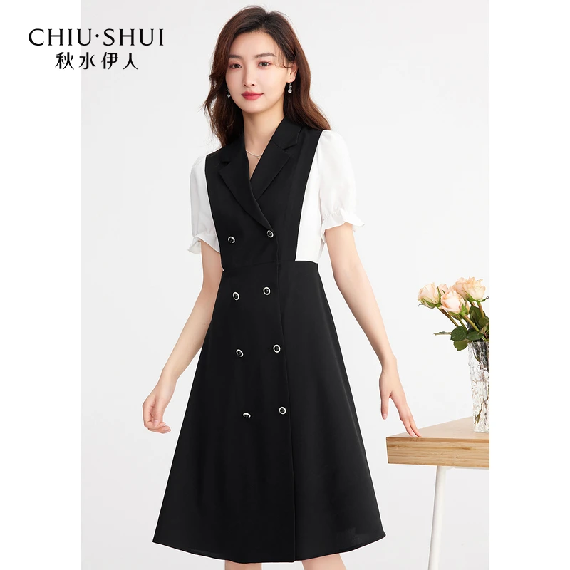 【丽公主】秋水伊人职场通短袖连衣裙622204A320216