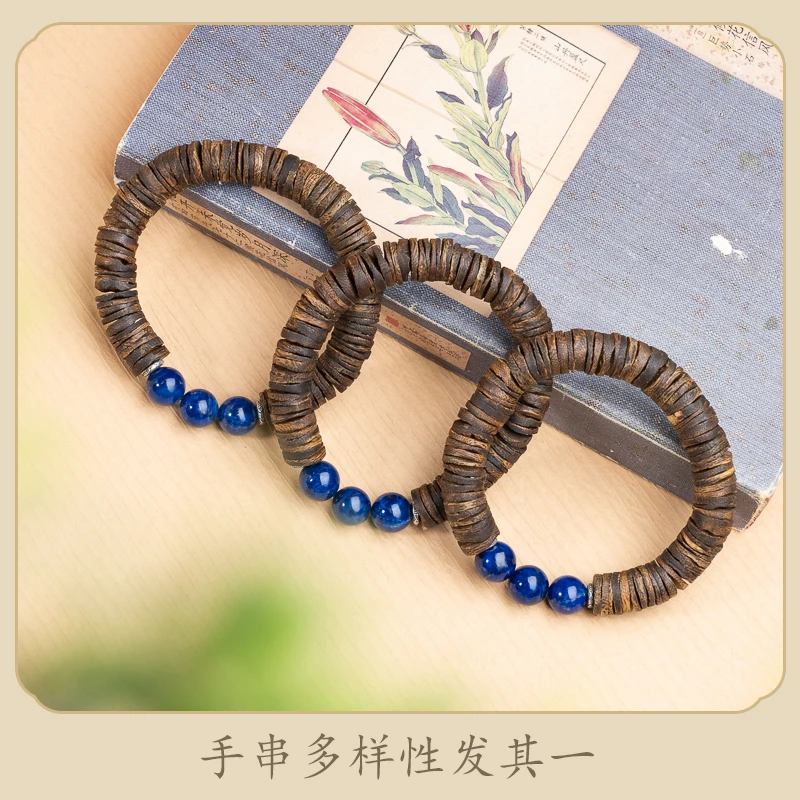 XIANYUAN/仙源莺歌绿奇楠沉香95分结香随形手串【多样性发其一】